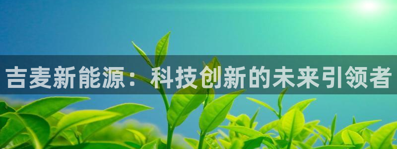 新宝gg平台登录：吉麦新能源：科技创新的