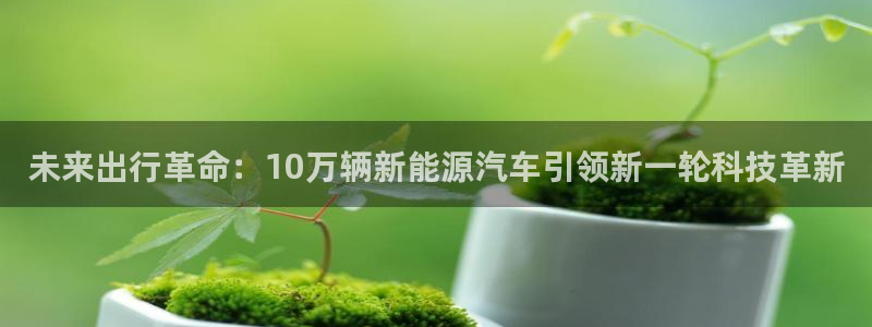 新宝gg玩法：未来出行革命：10万辆新能